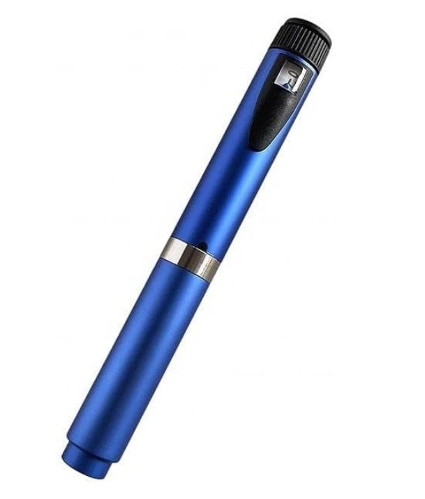 Blue V2 pen, front view